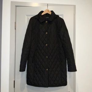 Ralph Lauren Quilted Coat - black
